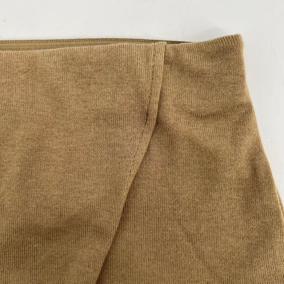 Vince Brown Knit Layered Midi Skirt | Size L - Picture 8 of 9